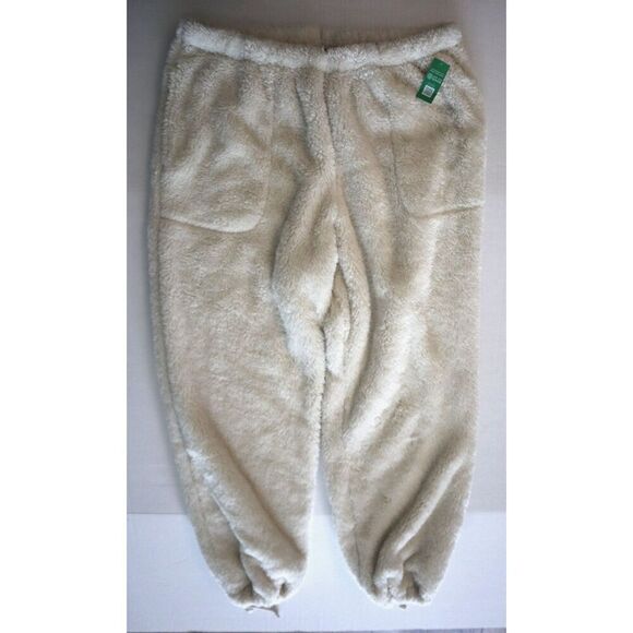 GAPBody 810227-00 Women's Sz XL Ivory Cozy Sherpa Chino Pants - Picture 1 of 13
